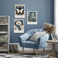 thumbnail image 4 of William Morris Canvas Wall Art Set of 3, Vintage Flower and Bird Animal Poster Print Wall Decor Aesthetic, Artist Canvas Painting Flower Wall Art for Bedroom Home Living Room Wall Decor - d, 4 of 7