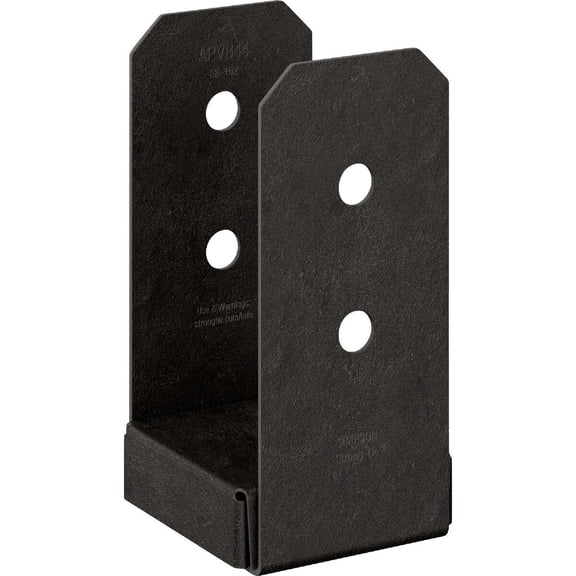 Simpson Strong-Tie Outdoor Accents Avant Collection ZMAX 4X4 Black Post Base