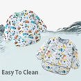 thumbnail image 3 of HaimoBurg 5 Pack Long Sleeve Baby Bibs, Waterproof Sleeved Bib, Toddler Soft Bib for 6-30 Months, 3 of 7