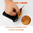 thumbnail image 5 of Elegant Choise Cell Phone Holder Case with Belt Loop Leather Holster Pouch for Men, Black, 5 of 10