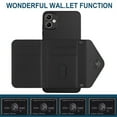 thumbnail image 6 of Allytech Galaxy A05 Wallet Case with Hand Wrist, Luxury PU Leather Shockproof RFID Blocking Cards Slots Stand Magnetic Closure Phone Case Cover for Samsung Galaxy A05, Black, 6 of 8