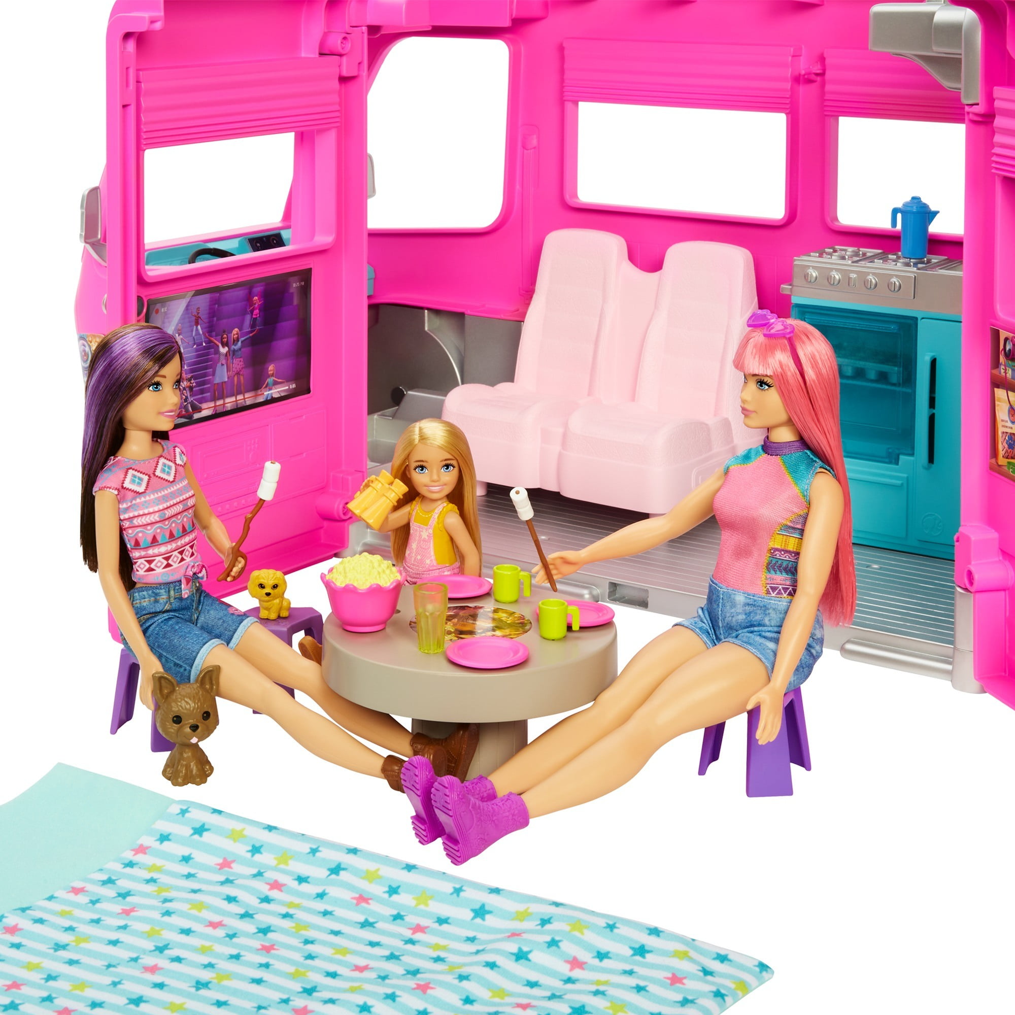 Barbie Pop Up Barbie Camper Videos Barbie Pop Up Camper RV Vehicle