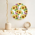 thumbnail image 5 of Picia Sunflowers Pattern Bone China Decorative Plate – Wall Decor with Stand and Adhesive, Elegant Ornament for Living Room, Office, or Entryway-6in, 5 of 6