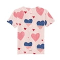 thumbnail image 5 of Gamivast 4Th of July Patriotic T Shirt for Kids Short Sleeve Crewneck Tees USA American Flag Stars And Stripes Paint Splatter Graphic Summer Tops, 5 of 5
