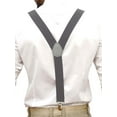 thumbnail image 3 of FOCUSSEXY Mens Suspenders Strong Clips Heavy Duty Braces Casual Elastic Strap Brace Adjustable Pants Brace Clip On Suspenders Elastic Y Shape Braces, 2 PCS, 3 of 6