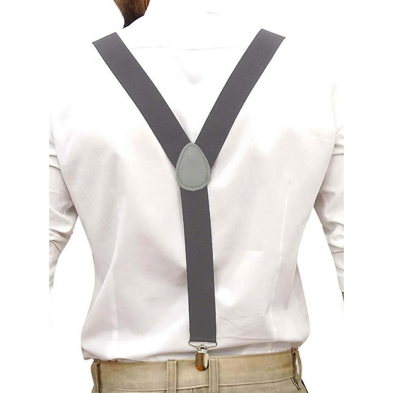 Buy New Y Shape Elastic Clip-on Suspenders 3 Clip Pants Braces Adjustable  Elasticated Adult Suspender Straps Unisex Women Men Solid Color Man's Belt  Men Women Suspenders Polyester Y-Back Braces Adjustable Elastic –