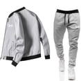 thumbnail image 2 of Conjunto de chaqueta informal con cremallera para hombre, de color sólido chaqueta cómoda, moda popular, primavera y otoño, nuevo, 2024, 2 of 4