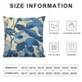 thumbnail image 5 of ONETECH Throw Pillow Covers Blue Loose Watercolor Dahlia Flowers Indigo Nature Bouquet Bunch Delicate Design Freehand Cushion Square Cases for Couch Home Decorations, 5 of 5