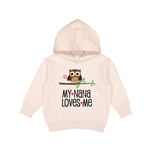 Inktastic My Nana Loves Me Owl Toddler Hoodie