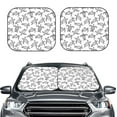thumbnail image 2 of Haiem Hand Drawn Turtle Car Windshield Sun Shade (2 Pieces) Foldable Windshield Sun Shade Car Accessories for Truck SUV Pickup-Large, 2 of 7