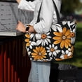 thumbnail image 7 of Balery Yellow White Daisy Pattern Beach Travel Bag - Water-Resistant, Large Capacity Lightweight Tote with 7 Pockets for Women and Men - Perfect for Beach, Pool, Gym, and Travel, 7 of 7