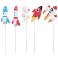 thumbnail image 1 of 4Pcs Birthday Resin Cake Picks Spaceman Figurine Ornaments Cake Insert Toppers, 1 of 8