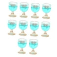thumbnail image 1 of Copas de vino en miniatura Hugo para casa de muñecas Accesorios de cocina 10 Azul claro, 1 of 10