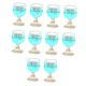 thumbnail image 1 of Copas de vino en miniatura Hugo para casa de muñecas Accesorios de cocina 10 Azul claro, 1 of 10
