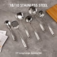 thumbnail image 3 of Juego de utensilios de cocina Standcn de acero inoxidable 304, 9 piezas, 3 of 8