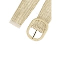 thumbnail image 2 of CINTURONES ANCHOS DE MUJER INSPIRE CHIC, CINTURONES TRAMADOS TEJIDOS PARA VESTIDO, BROCHE GRUESO 22.83-33.07" BEIGE, 2 of 4