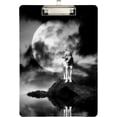 thumbnail image 1 of FMSHPON Wolf Moon Clipboard Hardboard Wood Nursing Clip Board and Pull for Standard A4 Letter 13x9 inches, 1 of 2