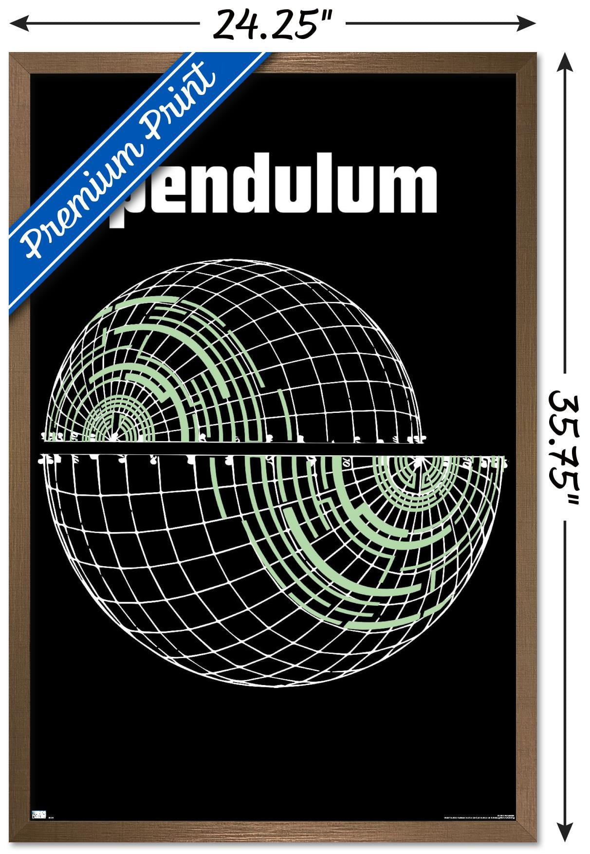 Pendulum - Globe Wall Poster, 22.375" x 34", Framed