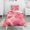 Red Pink Modern-1, variant on Red Pink Modern Art Geometric Duvet Cover and Pillowcase Set for Single Bedding, Bedroom Accessories for Kids Teens