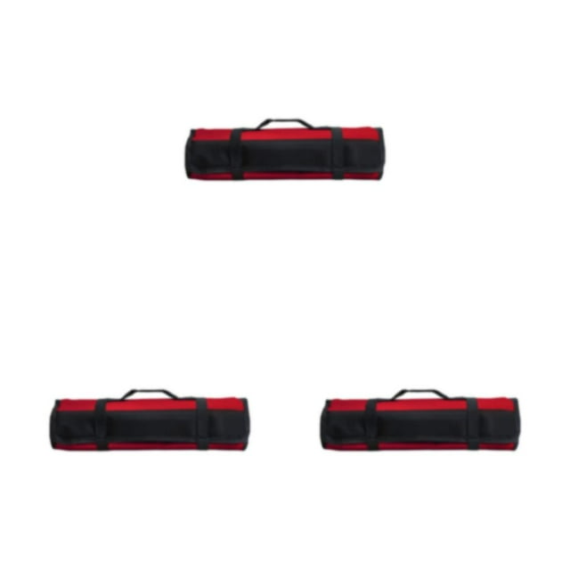 Decodeary Heavy Duty Tool Bag Made With 600D Oxford Cloth Tear Resistant Multifunctional Tool Storage Bags red 3Set