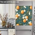 thumbnail image 3 of Yayeee Magnetic Dishwasher Cover for The Front Decoration Home Kitchen Machine Sticker Protector, Green Floral Orange, 3 of 6