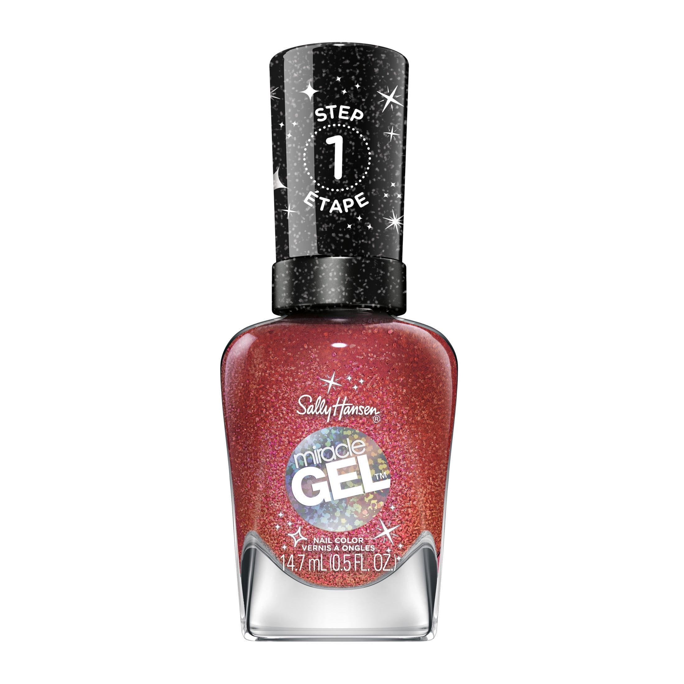 Sally Hansen Top Coat Miracle Gel Nail Polish, All is Bright 0.5
