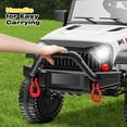 thumbnail image 5 of Electric Car for Kids 2 Seater, 24V Kids Ride on Toys with Remote Control, Ride on Car for Toddler with USB/Music/Bluetooth, Battery Powered 4-wheeler Car for Kid Aged 3+, White, 5 of 9