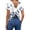 22# Dark Blue, variant on Women's Twist Backless Short Sleeve T Shirts Tops Round Neck Curved Hem Casual Workout Tee T-Shirts Blue M