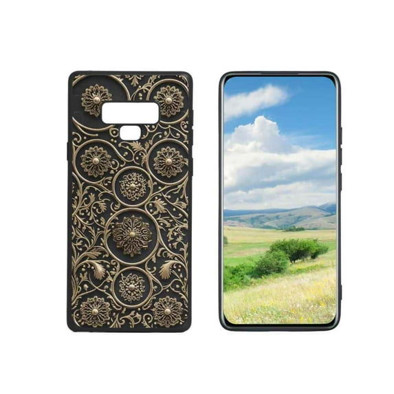Compatible with Samsung Galaxy Note 9 Phone Case, Ornamental-vintage-metallic-0-3 Case Silicone Protective for Teen Girl Boy Case for Samsung Galaxy Note 9