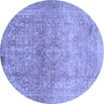 thumbnail image 1 of Ahgly Company Indoor Round Oriental Blue Traditional Area Rugs, 8' Round, 1 of 4
