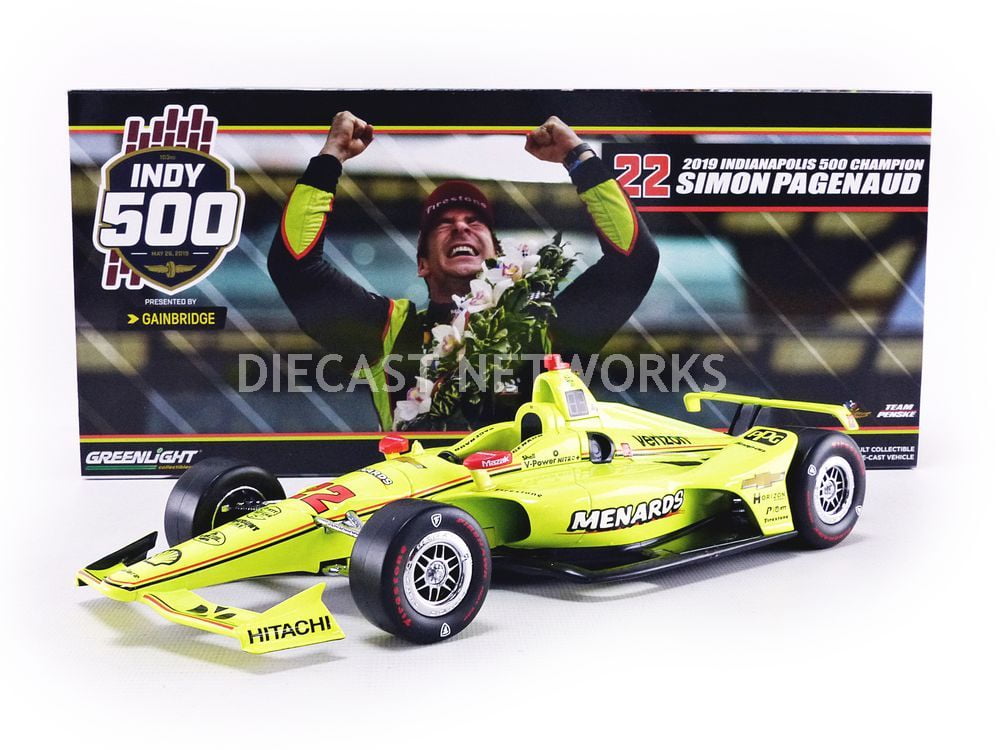 Details about   Greenlight 11071 2019 #22 Simon Pagenaud Penske Menards 2019 Indy 500 Champ 1/18 
