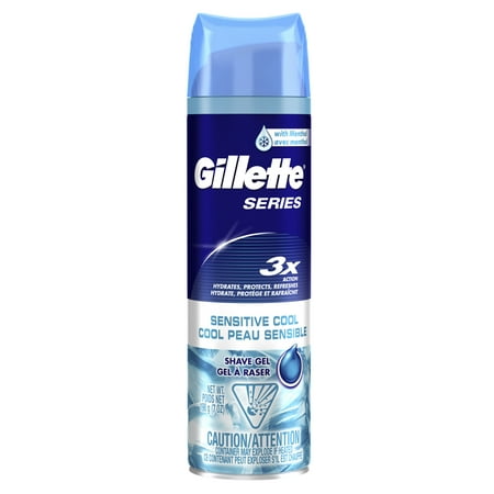 Gillette Series Sensitive Cool Shaving Gel, 7oz