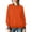 Orange, variant on AKOEE Sweatshirts for Women Waffle Knit Crewneck Pullovers Solid Casual Loose Long Sleeve Fall Winter Tops (XL, Blue)