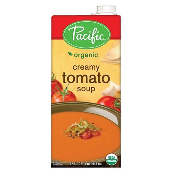 Pacific Organic Creamy Tomato Soup 32 oz Cartons Pack of 6 Walmart