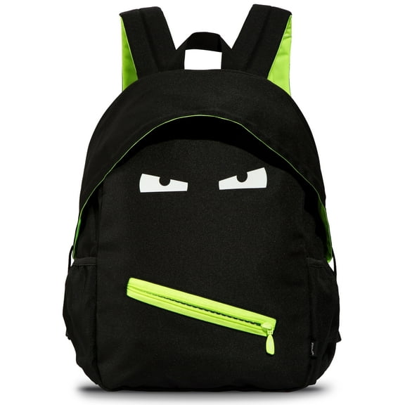 ZIPIT Grillz Backpack for Boys, Cute Book Bag for Kids Elementary School & Preschool (Black)