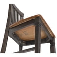 thumbnail image 4 of Sunset Trading Dakota 24-inch Slat Back Barstools Set of 2 Brown-Gray Solid Wood, 4 of 7