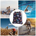 thumbnail image 6 of Naloa Cartoon Dinosaur Drawstring Backpack String Bag Cinch Water Resistant for Gym Shopping Sport Yoga, 6 of 6
