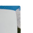 thumbnail image 2 of Ambesonne Nature Fitted Sheet, Calm River Meadow Trees, Full Size, Green Blue White, 2 of 2