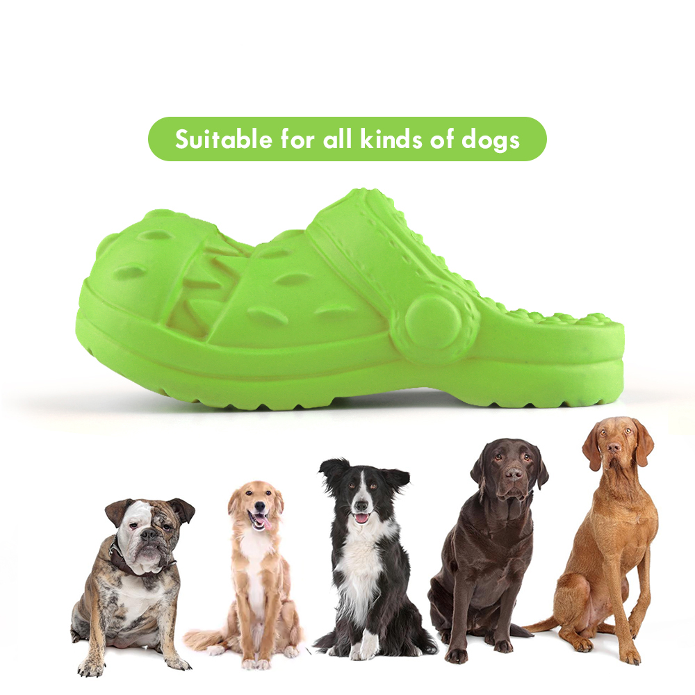 MASBRILL Squeaky Dog Toy Shoe, Beef Flavor photo 5