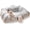 Ash Gray, variant on Cat Tunnel Bed Pinkish White Plush Indoor Pet Play and Sleep Space