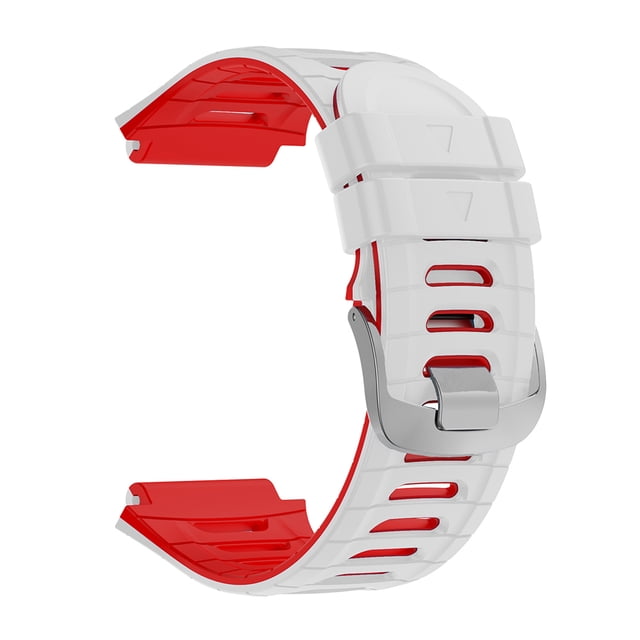 Correa de reloj de pulsera de silicona para Garmin Forerunner 920XT (blanco rojo) Ehuebsd Para estrenar
