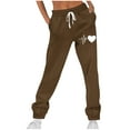 thumbnail image 1 of Funicet Pantalon d'Hiver Imprimé pour Femmes, Taille Élastique avec Sangle, Long, 1 of 4
