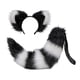 thumbnail image 1 of Gatos de peluche Orejas Cola Cosplay Vestir Disfraz Accesorios para el cabello Decoración peluda Sombreros para fiestas temáticas de animales Negro Fernando Traje de juego de cosplay, 1 of 8