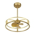 thumbnail image 4 of Warm Brass LED Fandelier from the Vesta Collection, 4 of 6