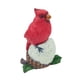 thumbnail image 4 of Estatua de pájaro rojo de Navidad Colamx escultura decorativa para jardín interior y exterior 10 cm x 6,3 cm x 12,5 cm, 4 of 8