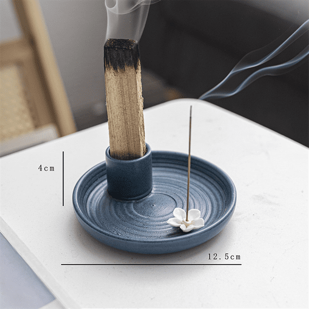 White Icense Holder,Ceramic Incense Holder,Scent Wood Stand