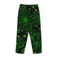 thumbnail image 5 of Balery Green Bright Web with Spiders print Women's Pajama Pants,Ultra Lightweight Pjs,Lounge Pant-X-Large, 5 of 9