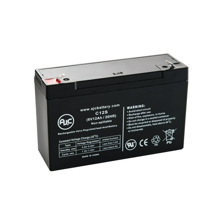 Deltec PowerRite Pro PRA2200 (6 Volt 12 Ah) 6V 12Ah UPS Battery - This is an AJC Brand