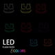 thumbnail image 4 of leyfeng EVA Wire LED Cascos HeadMask Cos Prop HeadMask Cara completa Cos Props Party Bar HeadMask, 4 of 4