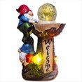 thumbnail image 1 of Estatua de Gnomo de Jardín, Decoración Solar de Gnomos de Jardín con Luz LED, Divertidos Gnomos de Jardín, para Decoración de Porche de Césped de Patio, 1 of 5